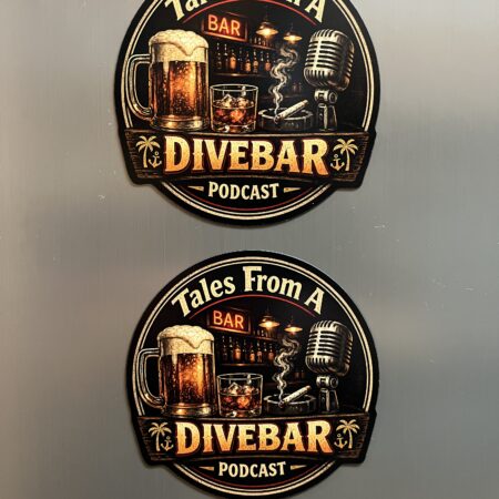Tales From A Dive Bar Podcast Palm Logo Fridge Magnets (2 for $10) - 4" x 4"